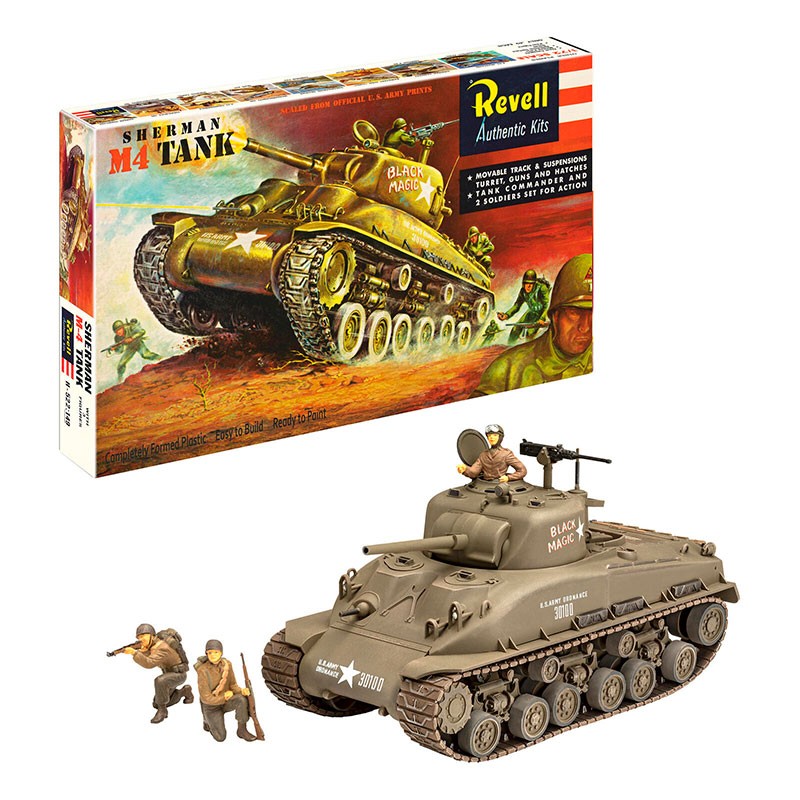Revell Carro M4 Sherman - 75 Years Plastic Modelbuilding 1:40