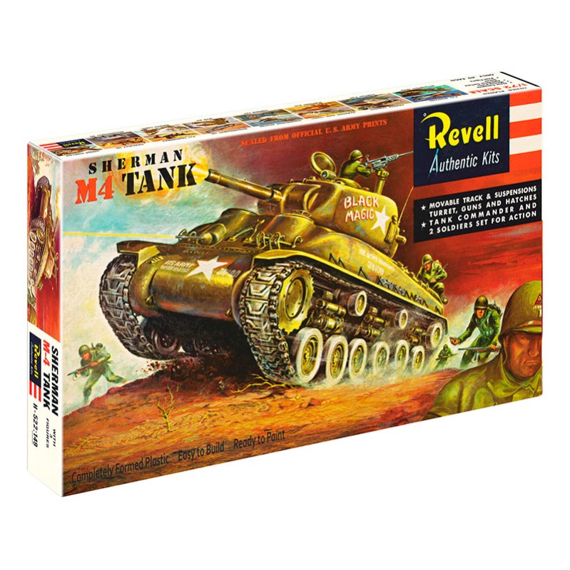 Imagen del producto 2: Revell Tanque M4 Sherman - 75 Years Plastic Modelbuilding 1:40