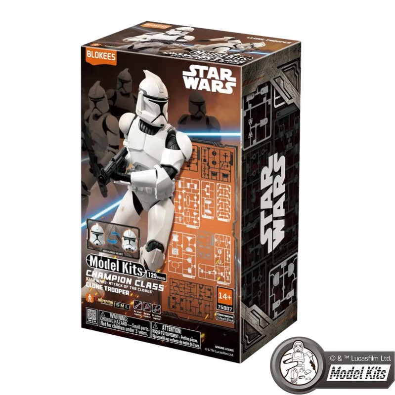Imagen del producto 2: Blokees Figura Champion Class Star Wars 07: Clonetrooper (Attack of the Clones)