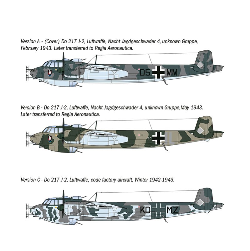 Imagen del producto 3: Italeri Avión Dornier Do 217 J1/J2 Nachtjäger 1:72
