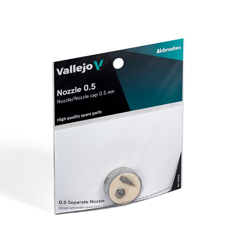 Vallejo Ricambio 0.5 Ugello di ricambio/otturatore (Per Innovator, Profinish & EasyAir)