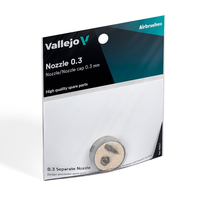 Vallejo Ricambio 0.3 Ugello di ricambio/otturatore (Per Innovator, Profinish & EasyAir)