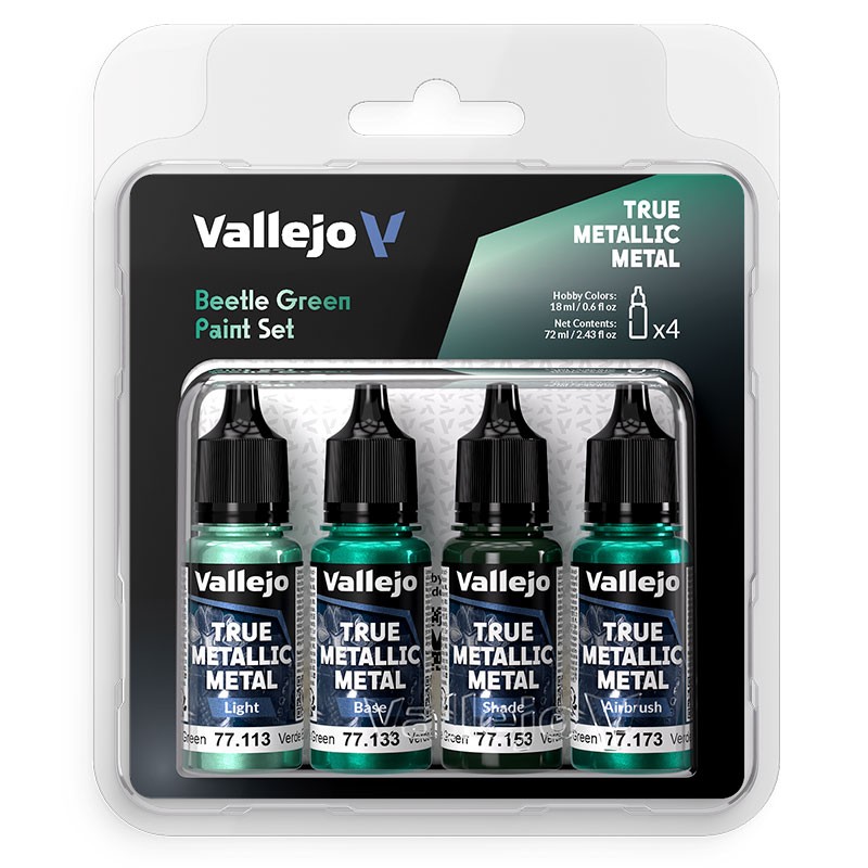 Vallejo Set di 4 TMM Verde Scarabeo