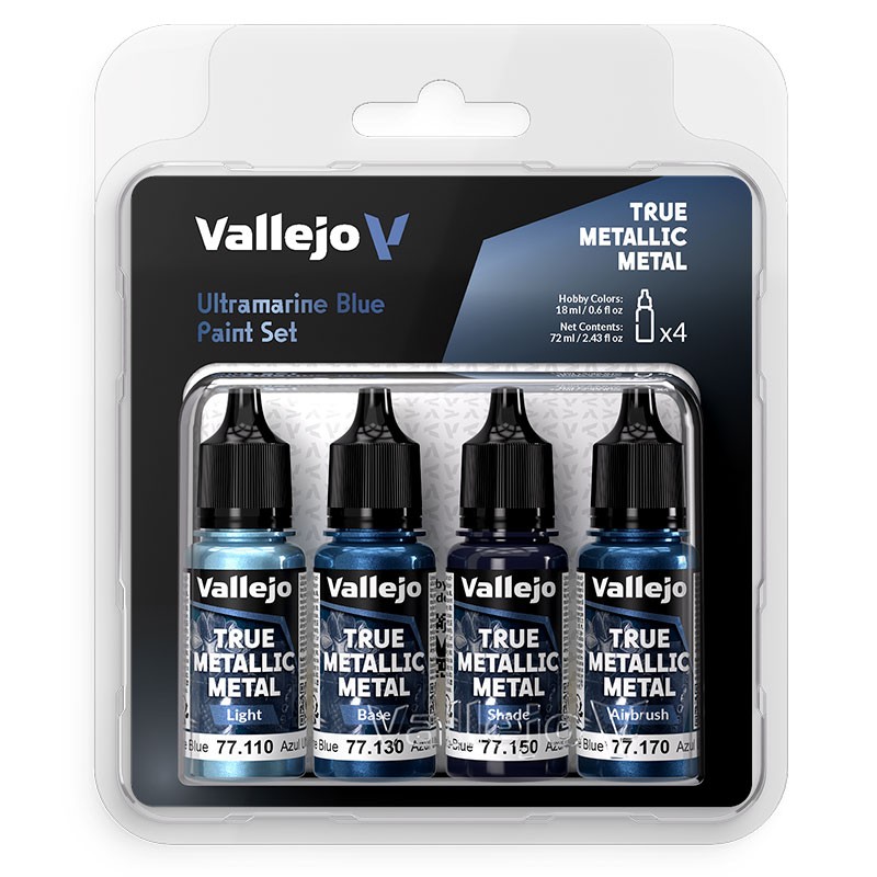 Vallejo Set di 4 TMM Blu oltremare