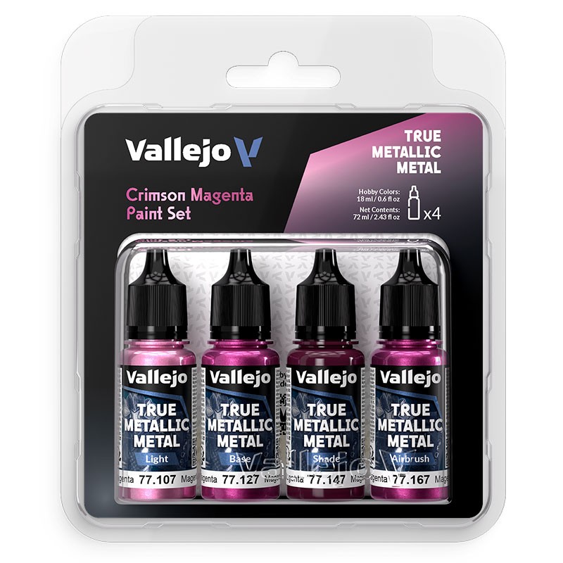 Vallejo Set di 4 TMM Magenta Cremisi