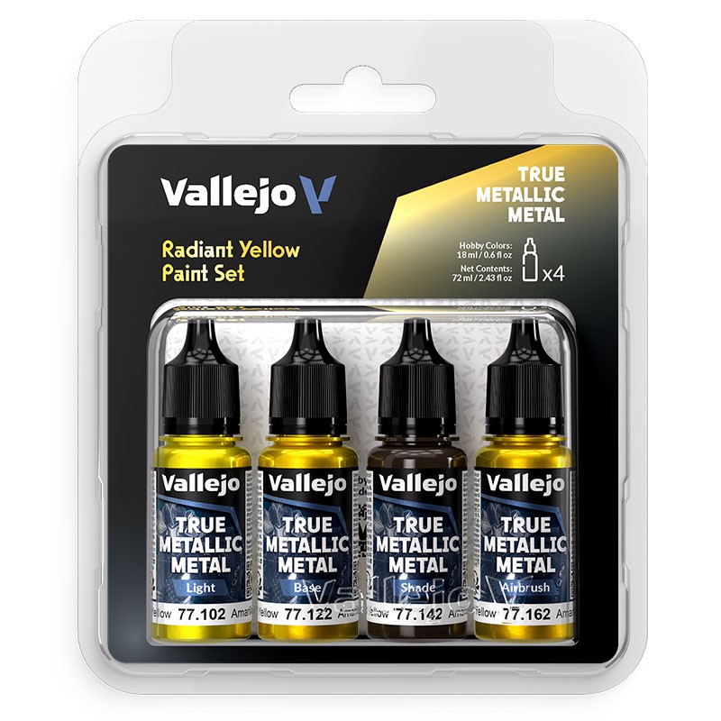 Vallejo Set di 4 TMM Giallo Radiante