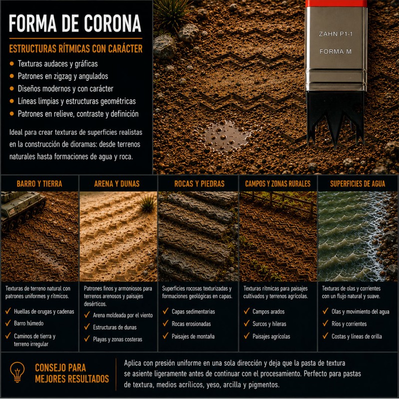 Immagine del prodotto 2: Dismoer Pennello texturizzatore (forma a corona) 25mm