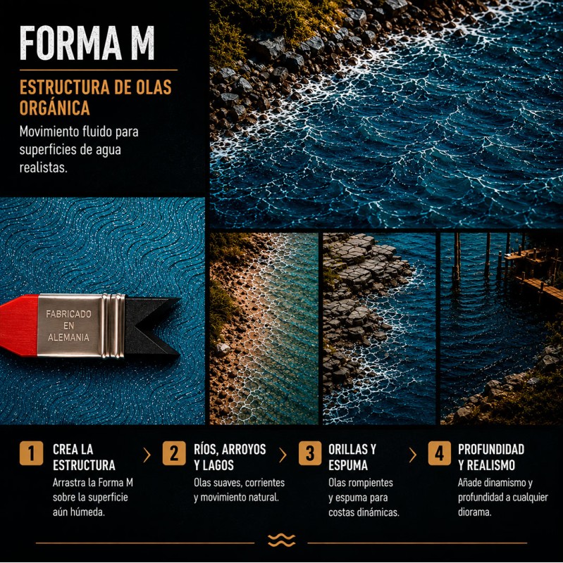 Immagine del prodotto 2: Dismoer Pennello texturizzatore (forma a M) 25mm