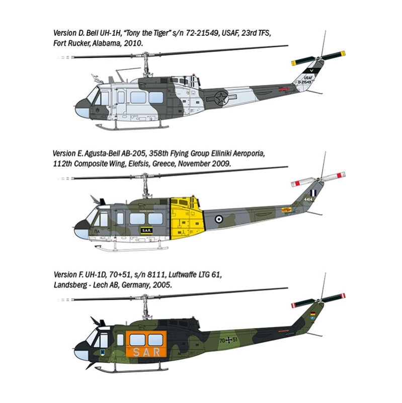 Imagen del producto 4: Italeri Helicóptero AB-205 / UH-1D  1:48