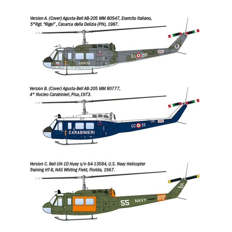 Imagen del producto 5: Italeri Helicóptero AB-205 / UH-1D  1:48