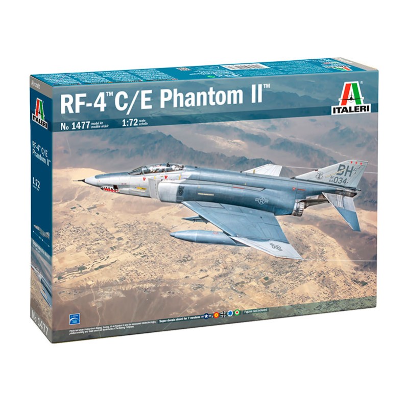 Imagen del producto 2: Italeri Avión RF-4 C/E Phantom II 1:72