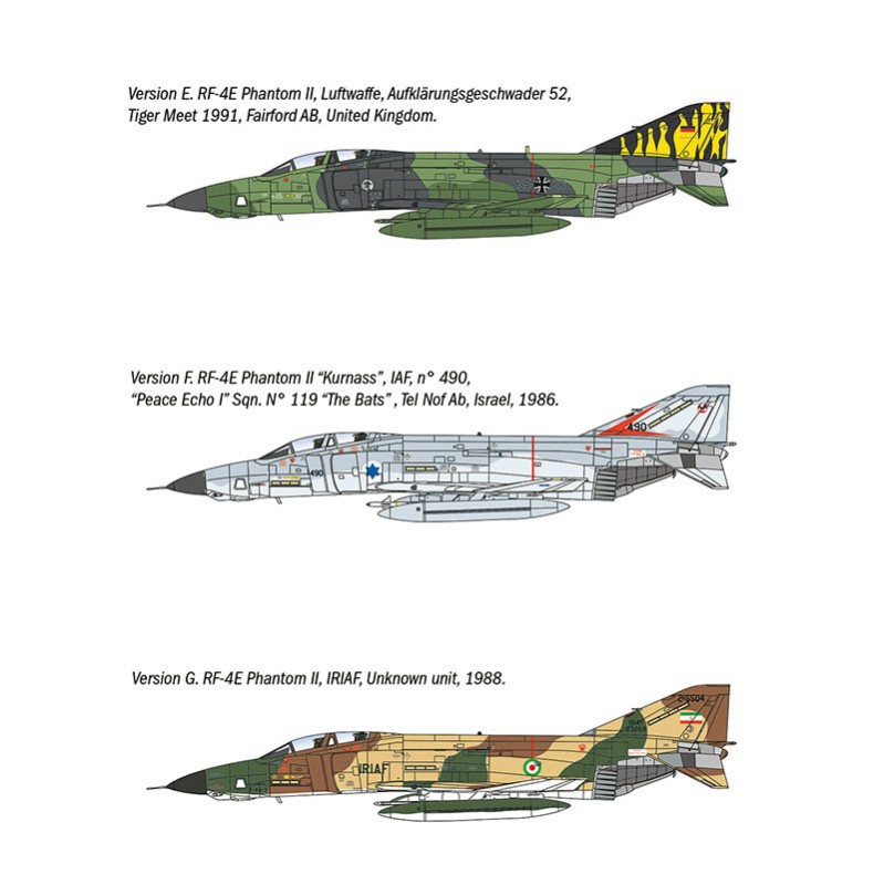 Imagen del producto 4: Italeri Avión RF-4 C/E Phantom II 1:72
