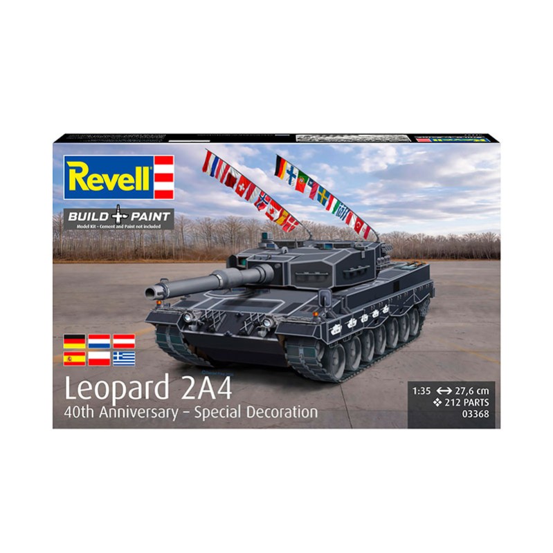 Imagen del producto 3: Revell Tanque Leopard 2A4 - Special Decoration 40th anniversary 1:35