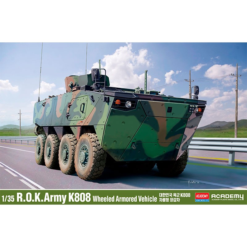 Academy R.O.K. Army K808 Wheeled Armored Vehicle 1/35