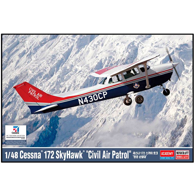 Academy Aereo Cessna 172 Skyhawk Civil Air Patrol 1/48
