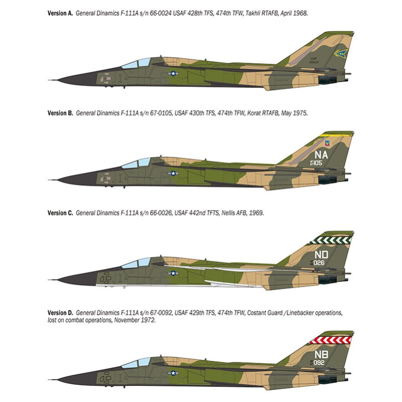 Immagine del prodotto 3: Italeri Aereo F-111A Aardvark 1:72