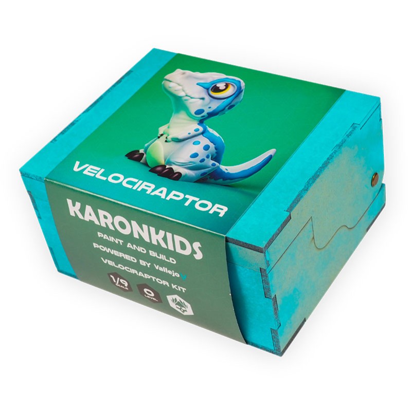 Imagen del producto 4: Vallejo Set Model Color con Figura Karonkids Velociraptor