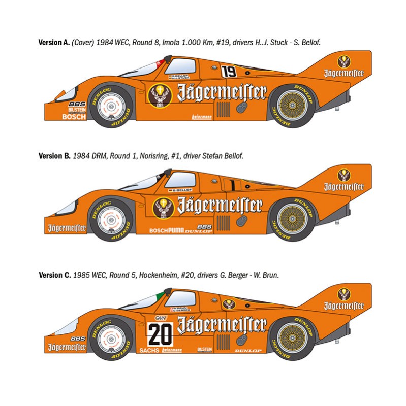 Imagen del producto 3: Italeri Coche  de carreras Porsche 956 Jägermeister 1:24