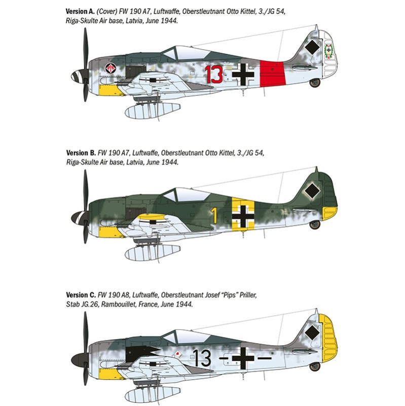 Immagine del prodotto 2: Italeri Aereo Fw 190 A-8F Aces 1:72