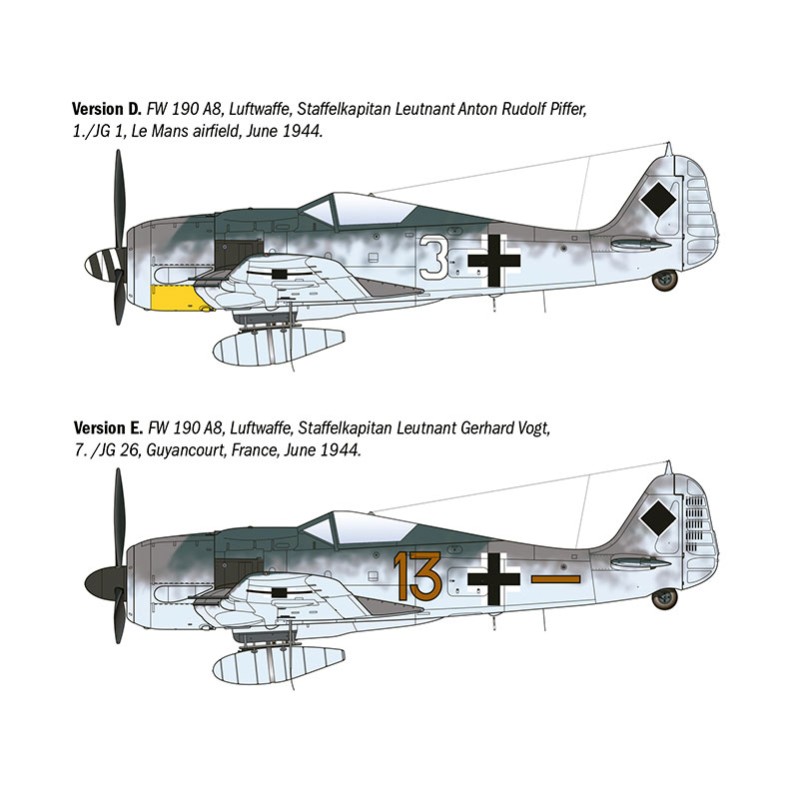 Immagine del prodotto 3: Italeri Aereo Fw 190 A-8F Aces 1:72