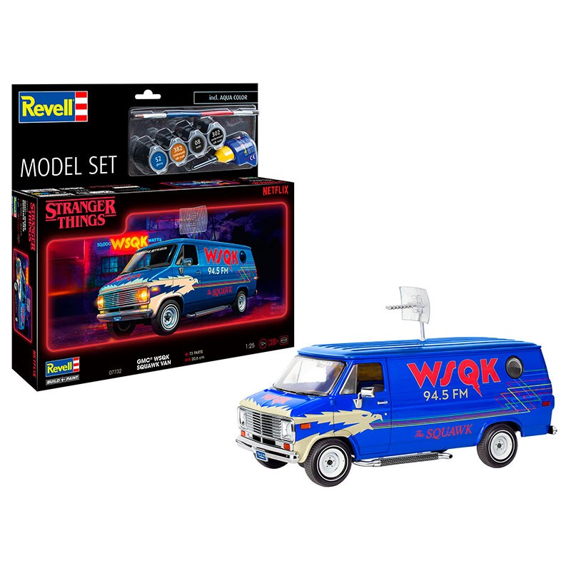 Revell Model Set Furgone GMC® WSQK Squawk Van "Stranger Things" 1:25