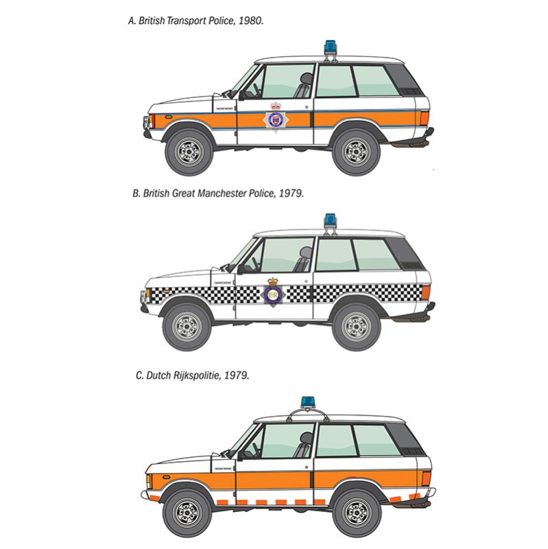 Product image 3: Italeri Range Rover Police Off-Roader 1:24