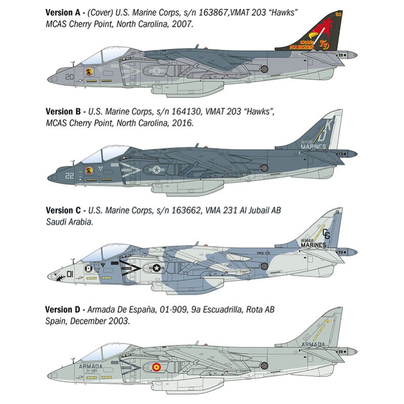 Product image 3: Italeri AV8B Harrier II Aircraft 1:72