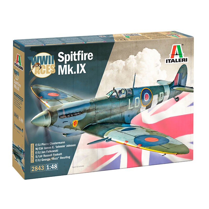Italeri Aereo Spitfire Mk IX aces 1:48
