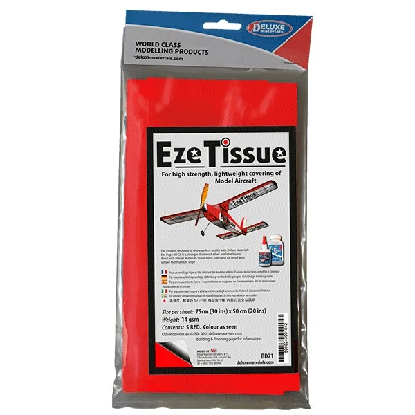 Deluxe Eze Tissue rojo 5 uds