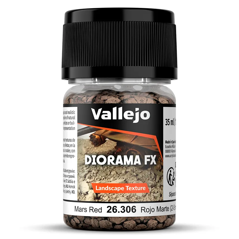 Vallejo Diorama FX Rojo Marte 2-5 mm 35 ml