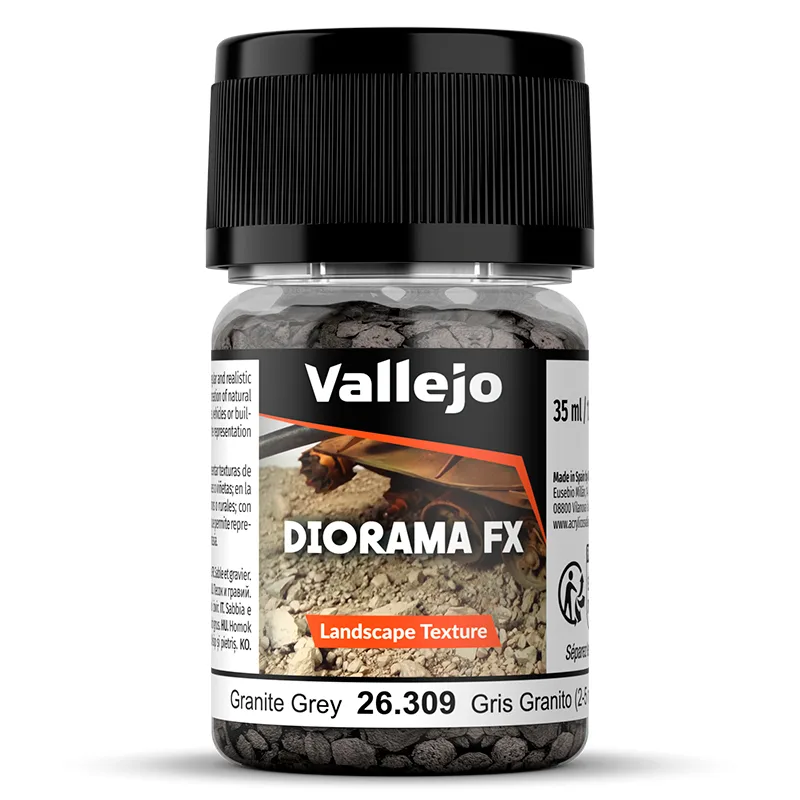Vallejo Diorama FX Gris Granito 2-5 mm 35 ml