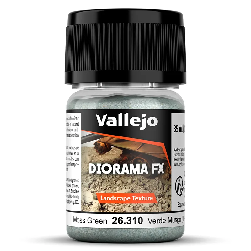 Vallejo Diorama FX Verde Musgo 0,5-1 mm 35 ml