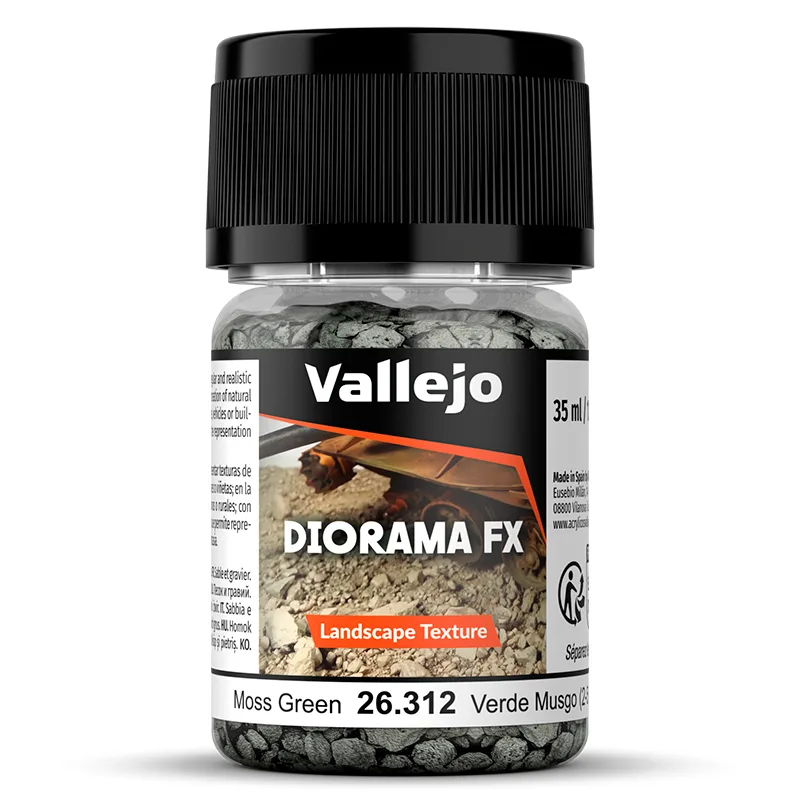 Vallejo Diorama FX Verde Musgo 2-5 mm 35 ml