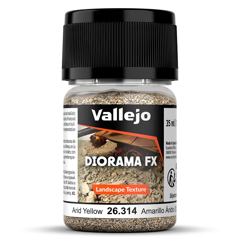 Vallejo Diorama FX Amarillo Árido 1-2 mm 35 ml