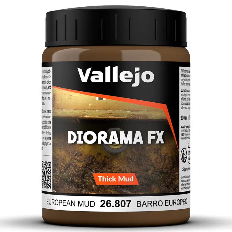 Vallejo Diorama Effects Barro Europeo Denso 200 ml