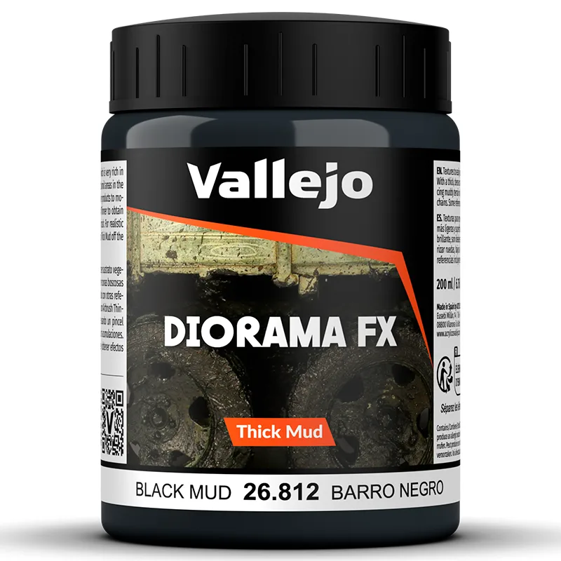 Vallejo Diorama Effects Barro Negro Denso 200 ml