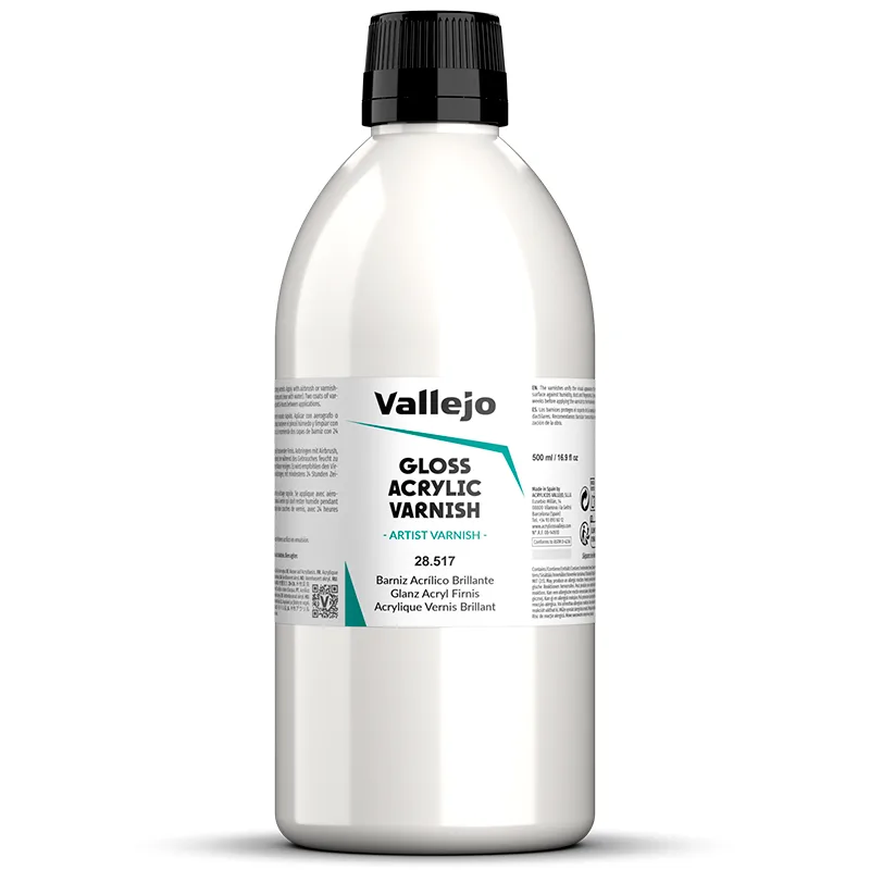 Vallejo Auxiliar Barniz Brillante 500 ml