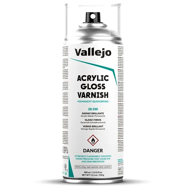 Vallejo Aerosol Barniz Brillante 400 ml