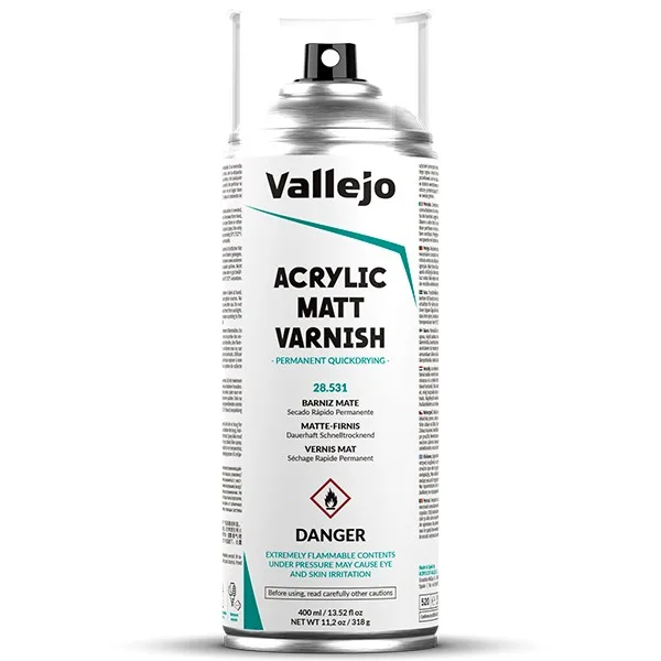 Vallejo Aerosol Barniz Mate 400 ml