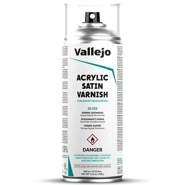 Vallejo Aerosol Barniz Satinado 400 ml