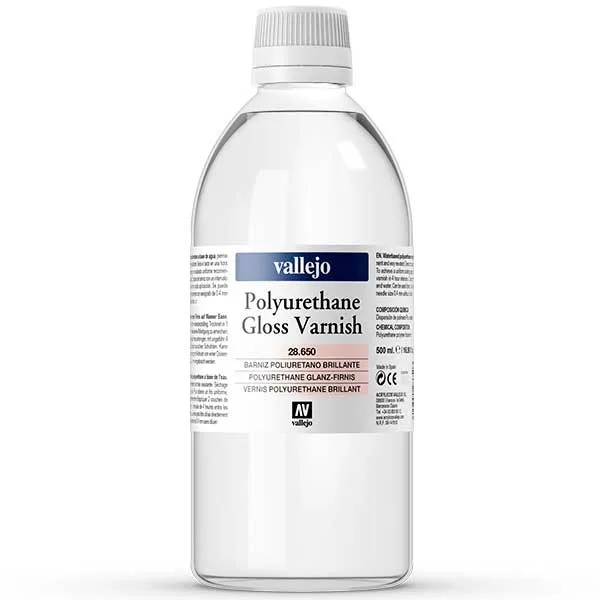 Vallejo Barniz Poliuretano Brillante 500 ml