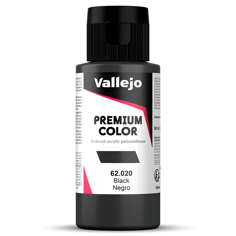 Vallejo Premium Opaco Negro 60 ml