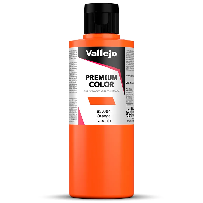 Vallejo Premium Opaco Naranja 200 ml