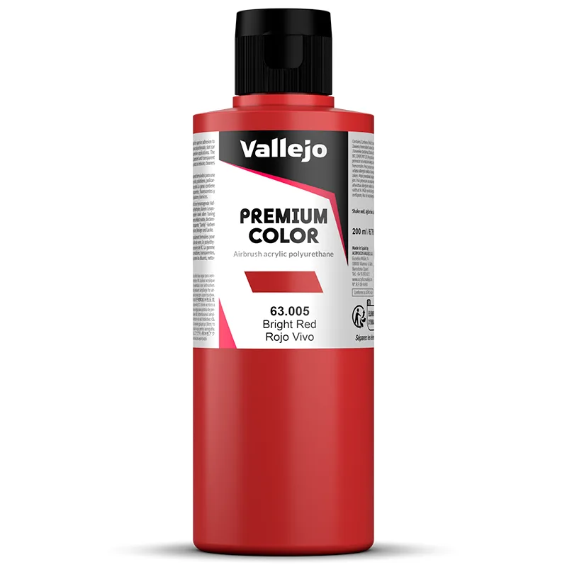 Vallejo Premium Opaco Rojo Vivo 200 ml