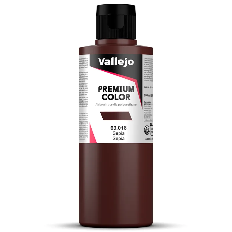 Vallejo Premium Opaco Sepia 200 ml