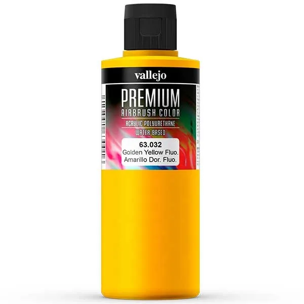 Vallejo Premium Amarillo Dorado Fluo 200 ml