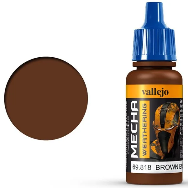 Vallejo Mecha Color Brown Eng. Soot (Matt) 17 ml