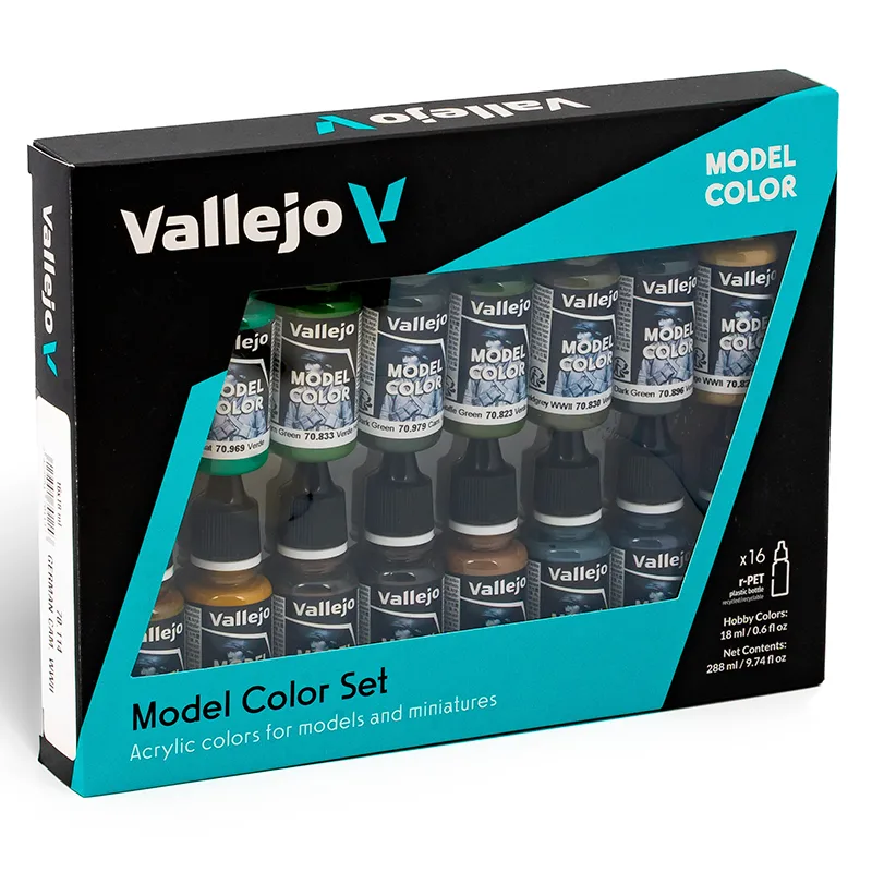 Vallejo Set 16 Model Color WWII Cam. Alemán 17 ml