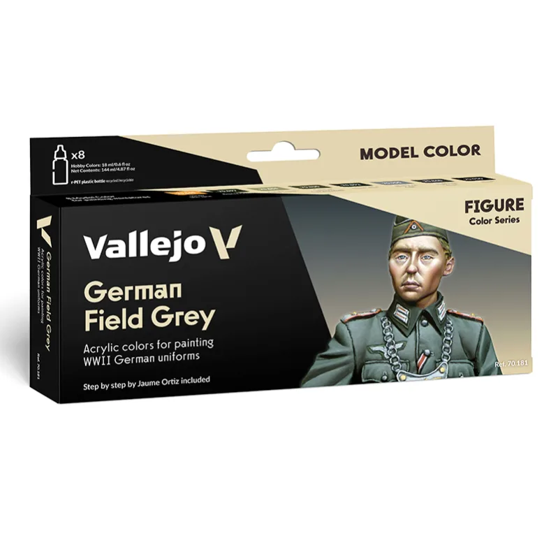Immagine del prodotto 2: Vallejo Set 8 Model Color Grigio Verde Uniforme German Field Grey 17 ml