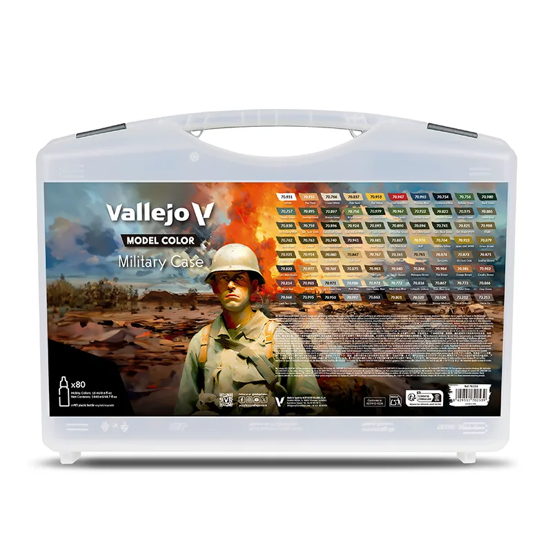 Vallejo Maletín 80 Model Color Military Case 18ml